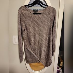 Sparkle silver/taupe INC top.